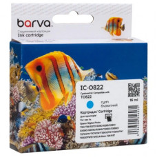 Картридж Barva Epson T0812/T0822 XL (C13T11124A10/C13T11224A10) 900ст, cyan (IC-0822)