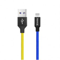 Дата кабель USB 2.0 AM to Lightning 1.0m National ColorWay (CW-CBUL052-BLY)