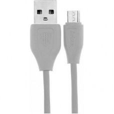 Дата кабель USB 2.0 AM to Micro 5P 0.2m CK-21 White Inkax (F_72184)