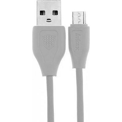 Дата кабель USB 2.0 AM to Micro 5P 0.2m CK-21 White Inkax (F_72184)