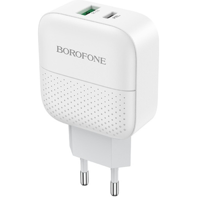 Зарядний пристрій BOROFONE BA46A Premium White (BA46AW)