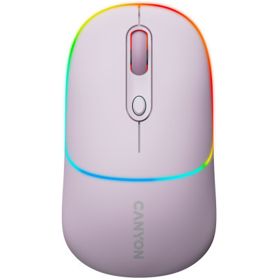 Мишка Canyon MW-22 Dual Band RGB Wireless Pearl Rose (CNS-CMSW22PR)