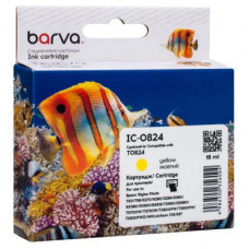 Картридж Barva Epson T0814/T0824 XL (C13T11144A10/C13T11244A10) 460ст, yellow (IC-0824)