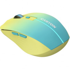 Мишка Canyon MW-44 LED Rechargeable Wireless/Bluetooth Yellow Blue (CNS-CMSW44UA)
