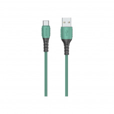 Дата кабель USB 2.0 AM to Type-C 1.0m PD-B51a Green Proda (PD-B51a-GR)