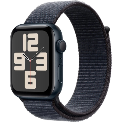 Смарт-годинник Apple Watch SE 2024 GPS 44mm Midnight Aluminium Case with Ink Sport Loop (MXEP3QH/A)