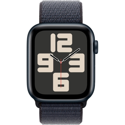 Смарт-годинник Apple Watch SE 2024 GPS 44mm Midnight Aluminium Case with Ink Sport Loop (MXEP3QH/A)