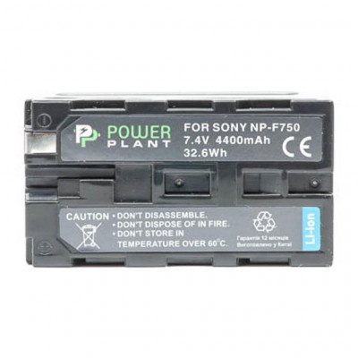 Акумулятор до фото/відео PowerPlant Sony LED NP-F750 4400mAh (DV00DV1366)