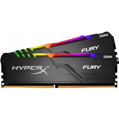 Модуль пам'яті для комп'ютера DDR4 16GB (2x8GB) 3200 MHz HyperX FURY RGB Kingston Fury (ex.HyperX) (HX432C16FB3AK2/16)