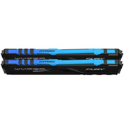 Модуль пам'яті для комп'ютера DDR4 16GB (2x8GB) 3200 MHz HyperX FURY RGB Kingston Fury (ex.HyperX) (HX432C16FB3AK2/16)
