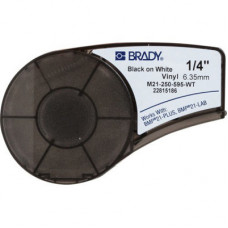 Стрічка для принтера етикеток Brady M21-250-595-WT, vinyl, 6.35mm/6.4m. Black on White (M21-250-595-WT)