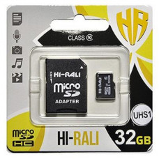 Карта пам'яті Hi-Rali 32GB microSDHC class 10 UHS-I U3 (HI-32GBSD10U3-01)