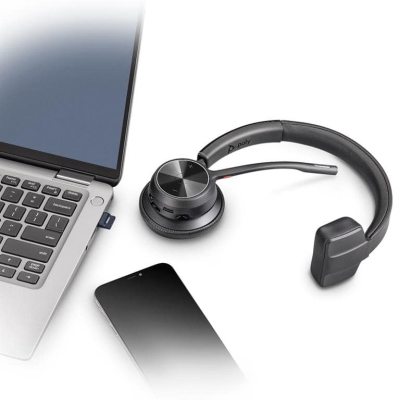 Навушники Poly Voyager 4310-M USB-A/Bluetooth з адаптером BT700 Black (77Y91AA)