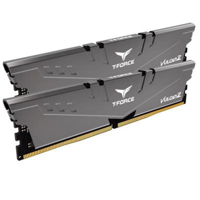 Модуль пам'яті для комп'ютера DDR4 16GB (2x8GB) 2666 MHz T-Force Vulcan Z Gray Team (TLZGD416G2666HC18HDC01)