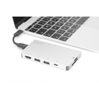 Порт-реплікатор Digitus Travel USB-C, 6 Port (DA-70867)