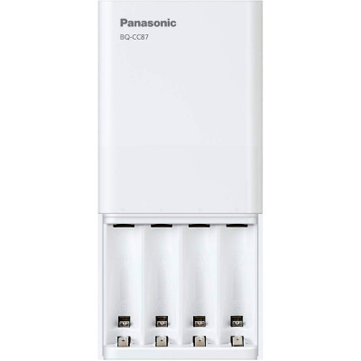 Зарядний пристрій для акумуляторів Panasonic USB in/out з функцією Power Bank (BQ-CC87USB)