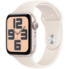 Смарт-годинник Apple Watch SE 2024 GPS 44mm Starlight Aluminium Case with Starlight Sport Band - M/L (MXEV3QH/A)