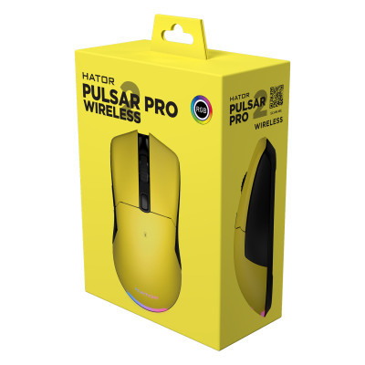 Мишка Hator Pulsar 2 Pro Wireless Yellow (HTM-532)