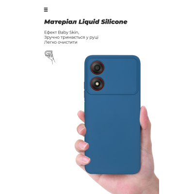 Чохол до мобільного телефона Armorstandart ICON ZTE Blade A34 Camera cover Blue (ARM78957)