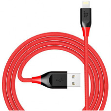 Дата кабель USB 2.0 AM to Lightning 1.2m MFi 19AWG Nylon Red Tronsmart (210342)