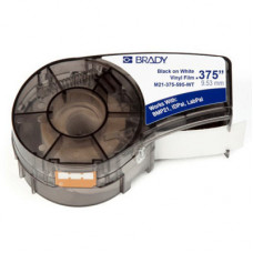 Стрічка для принтера етикеток Brady M21-375-595-WT, vinyl, 9.53mm/6.4m. Black on White (M21-375-595-WT)