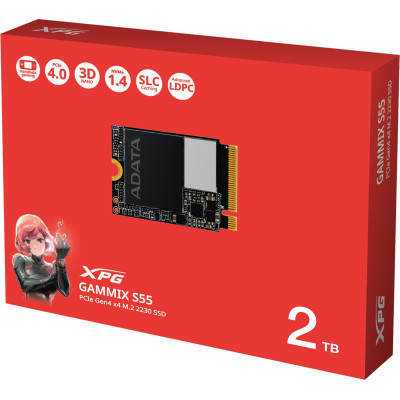 Накопичувач SSD M.2 2230 2TB GAMMIX S55 ADATA (SGAMMIXS55-2T-C)