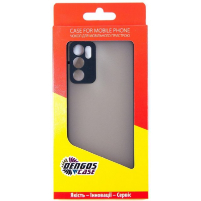 Чохол до мобільного телефона Dengos Matte OPPO A16 (black) (DG-TPU-MATT-103)