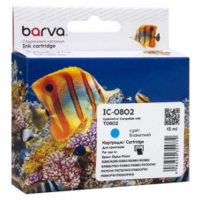 Картридж Barva Epson T0802 (C13T08024010/C13T08024011) 935 ст, cyan (IC-0802)