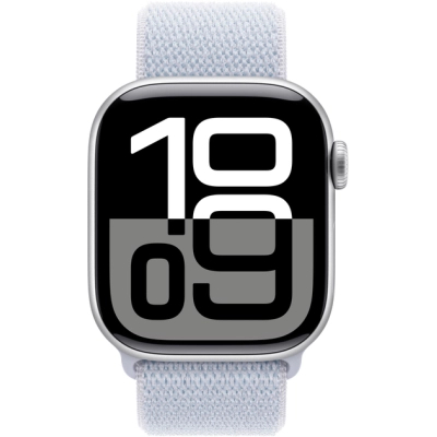 Смарт-годинник Apple Watch Series 10 GPS 42mm Silver Aluminium Case with Blue Cloud Sport Loop (MWWD3QH/A)
