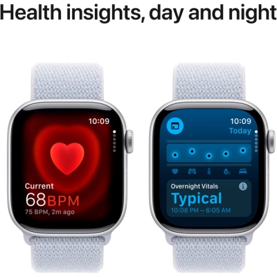Смарт-годинник Apple Watch Series 10 GPS 42mm Silver Aluminium Case with Blue Cloud Sport Loop (MWWD3QH/A)