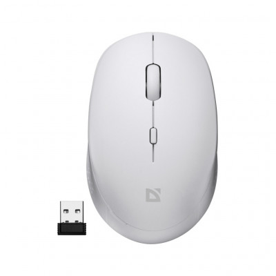 Мишка Defender Auris MB-027 Silent Wireless White (52028)