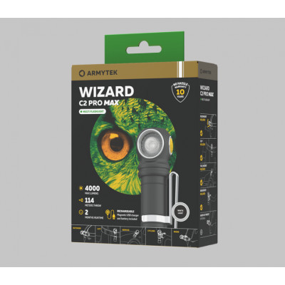 Ліхтар Armytek Wizard C2 Pro Max Marnet USB White (F06701C)