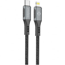 Дата кабель USB-C to Lightning 1.2m CBGPD30WTL1 30W grey Intaleo (1283126518089)