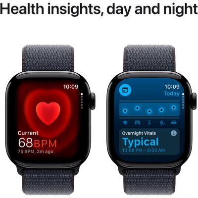 Смарт-годинник Apple Watch Series 10 GPS 42mm Jet Black Aluminium Case with Ink Sport Loop (MWWG3QH/A)