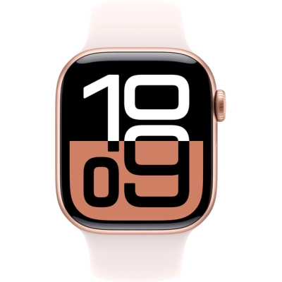 Смарт-годинник Apple Watch Series 10 GPS 42mm Rose Gold Aluminium Case with Light Blush Sport Band - S/M (MWWH3QH/A)