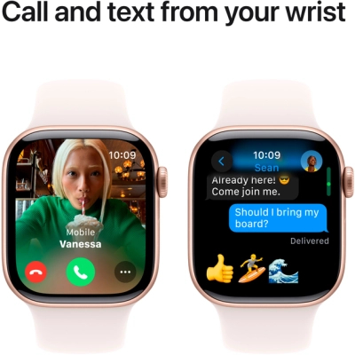 Смарт-годинник Apple Watch Series 10 GPS 42mm Rose Gold Aluminium Case with Light Blush Sport Band - S/M (MWWH3QH/A)