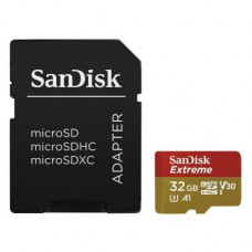 Карта пам'яті SanDisk 32GB microSDHC V30 A1 UHS-I U3 4K Extreme (SDSQXAF-032G-GN6MA)