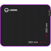 Килимок для мишки Lorgar Main 313 Black/Purple (LRG-GMP313)