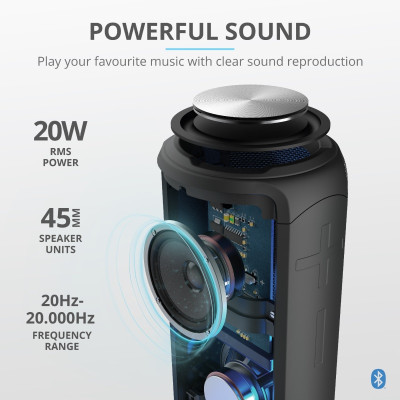 Акустична система Trust Caro Max Powerful Bluetooth Speaker Black (23833)