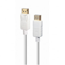 Кабель мультимедійний DisplayPort to DisplayPort 1.8m V1.2 Cablexpert (CC-DP2-6-W)