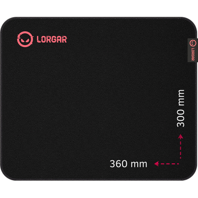 Килимок для мишки Lorgar Main 323 Black/Red (LRG-GMP323)