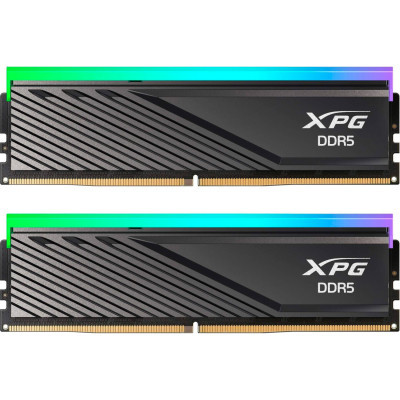 Модуль пам'яті для комп'ютера DDR5 32GB (2x16GB) 6000 MHz XPG Lancer Blade RGB Black ADATA (AX5U6000C3016G-DTLABRBK)