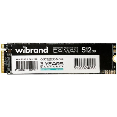 Накопичувач SSD M.2 2280 512GB Caiman Wibrand (WIM.2SSD/CA512GB)