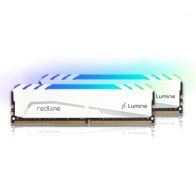 Модуль пам'яті для комп'ютера DDR4 16GB (2x8GB) 3600 MHz Redline Lumina RGB White Mushkin (MLB4C360JNNM8GX2)