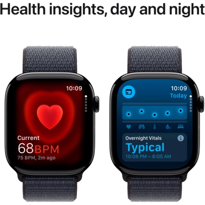 Смарт-годинник Apple Watch Series 10 GPS 46mm Jet Black Aluminium Case with Ink Sport Loop (MWWR3QH/A)