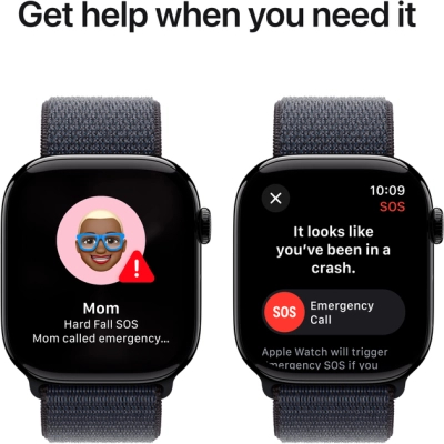 Смарт-годинник Apple Watch Series 10 GPS 46mm Jet Black Aluminium Case with Ink Sport Loop (MWWR3QH/A)