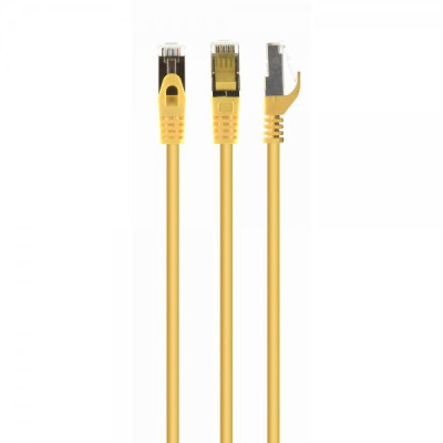 Патч-корд 15м S/FTP Cat 6A CU LSZH yellow Cablexpert (PP6A-LSZHCU-Y-15M)