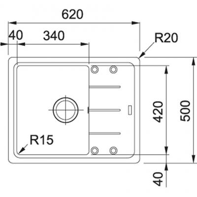 Мийка кухонна Franke Basis BFG 611-62/ 114.0272.599