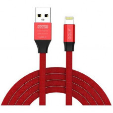 Дата кабель USB 2.0 AM to Lightning 1.0m GC-56I Red Golf (F_56817)