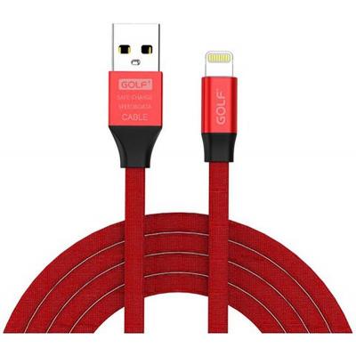 Дата кабель USB 2.0 AM to Lightning 1.0m GC-56I Red Golf (F_56817)